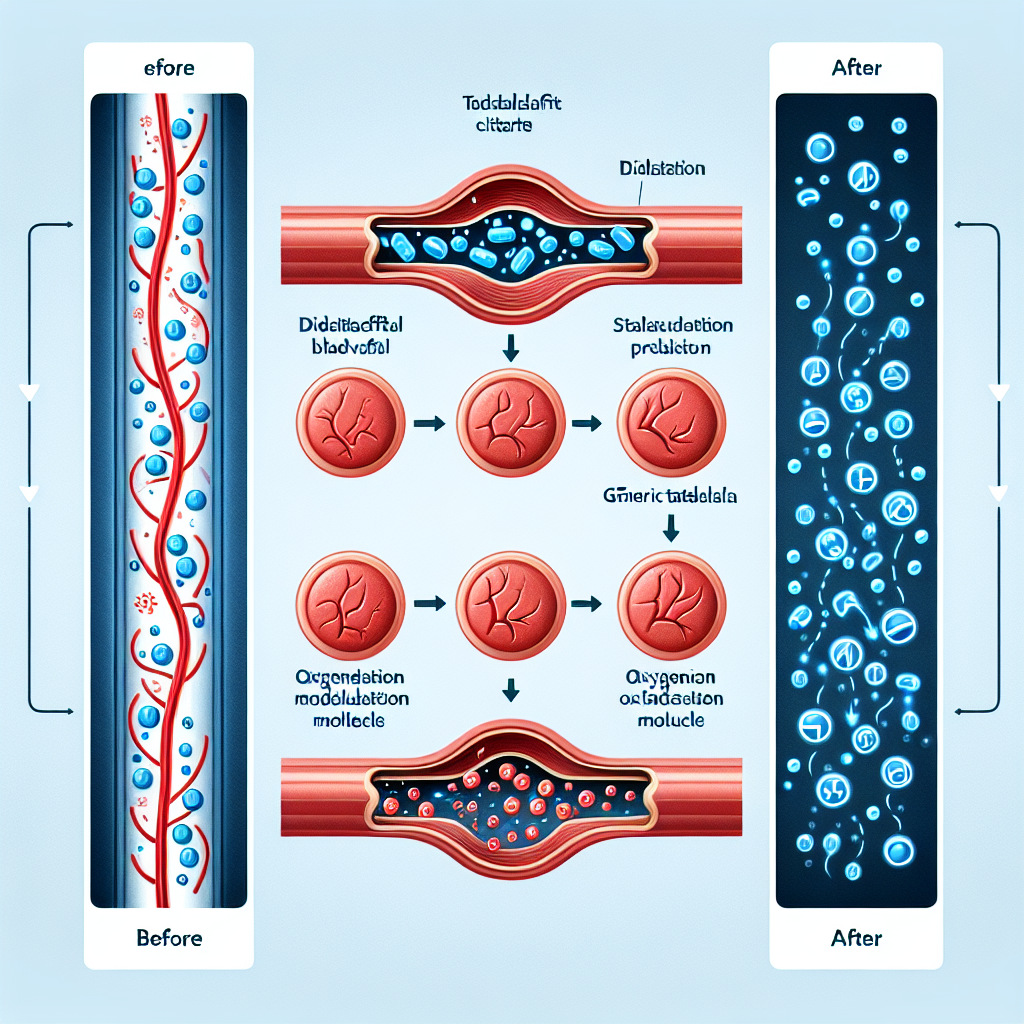 Effet du tadalafil citrate (Cialis générique) sur la dilatation des vaisseaux sanguins et l'apport en oxygène