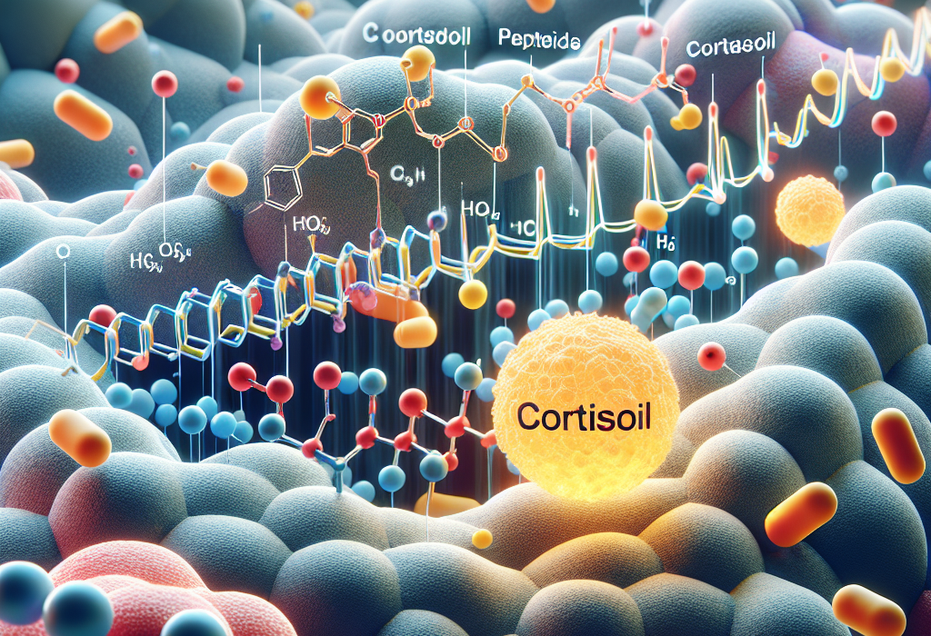 Peptides et contrôle égal au cortisol