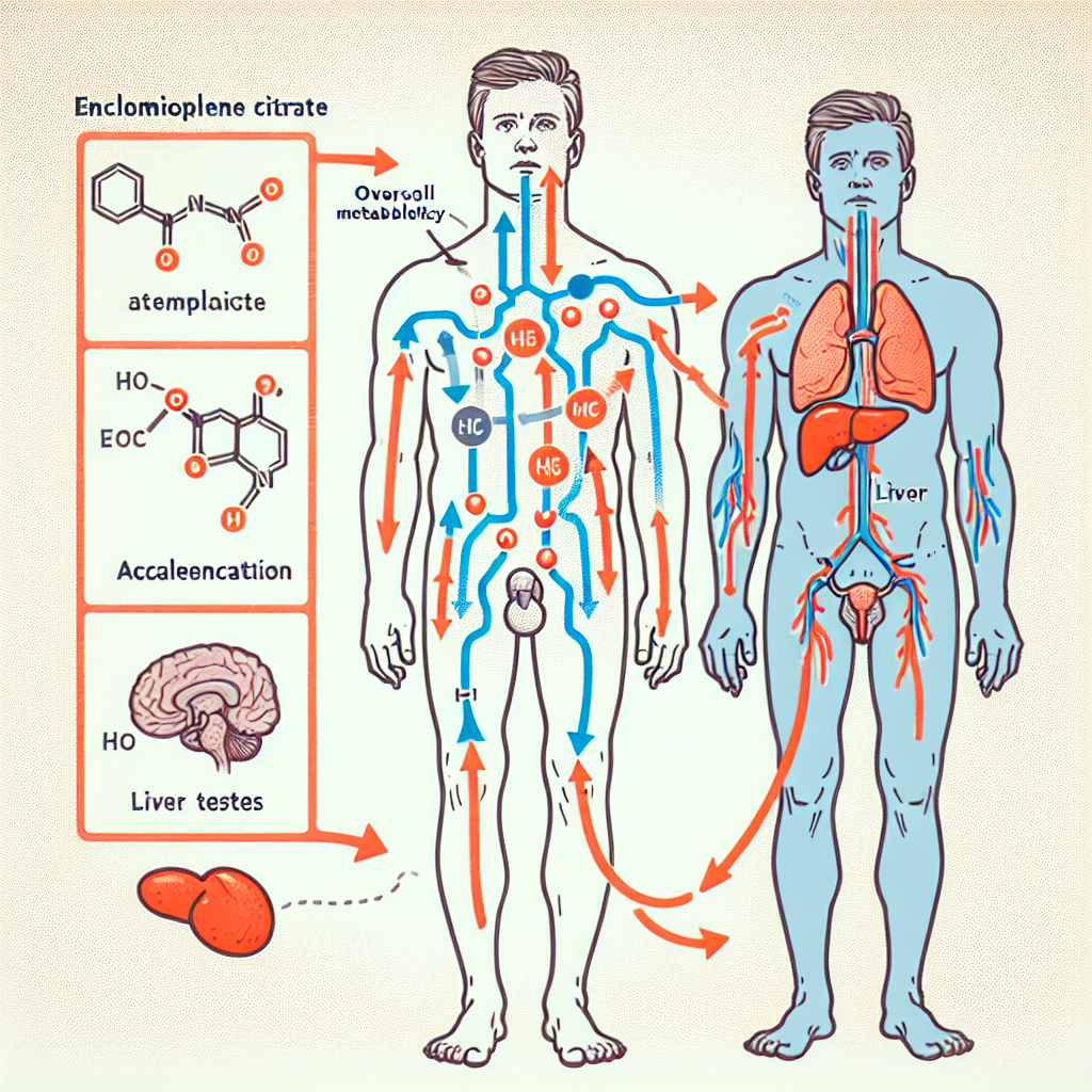 Comment le citrate d'enclomifène influence le métabolisme général chez les hommes