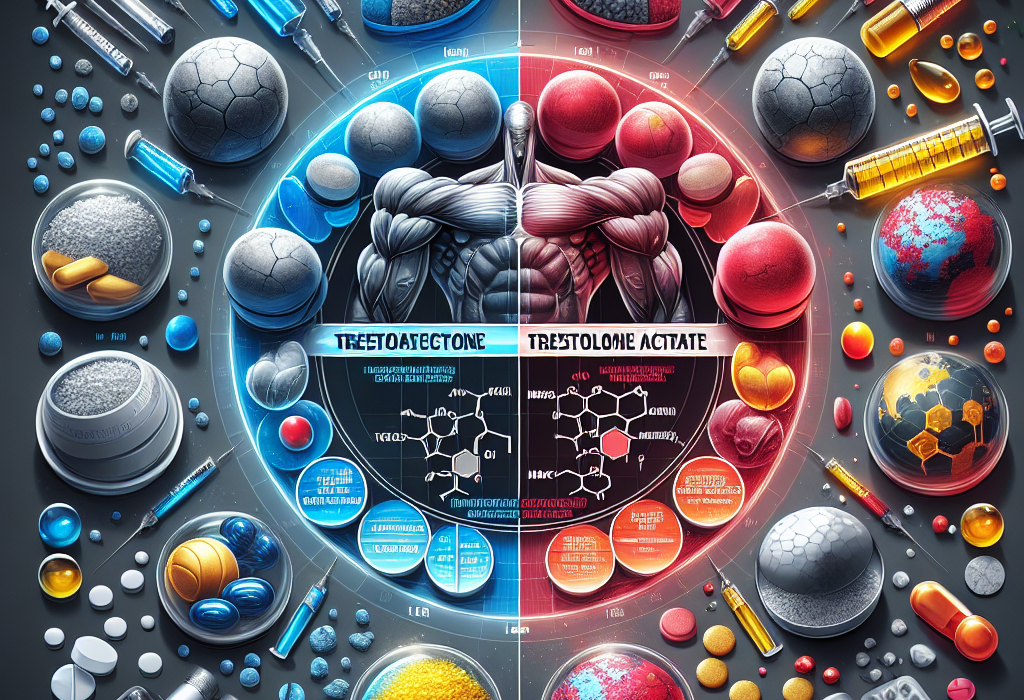 Effet comparatif de l'acétate de trestolone et des stéroïdes classiques