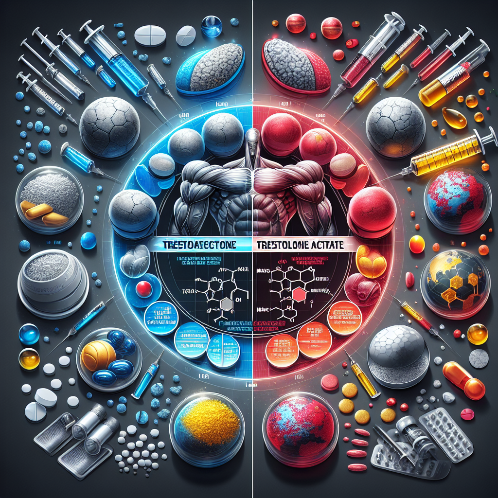 Effet comparatif de l'acétate de trestolone et des stéroïdes classiques