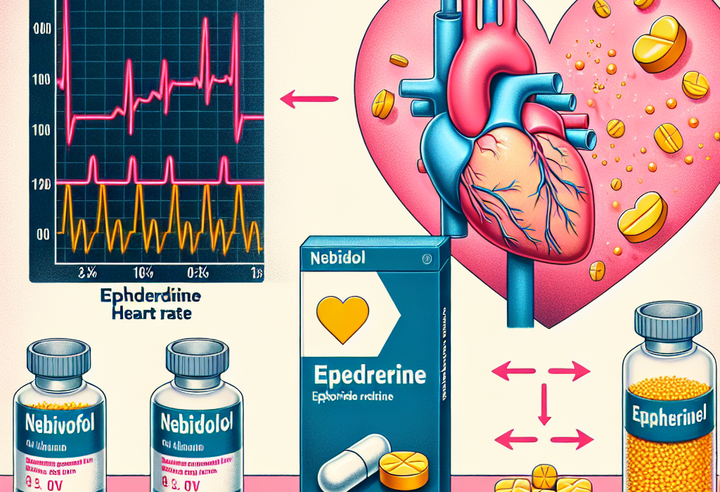 Effet du nébivolol sur la fréquence cardiaque lors de la prise d'éphédrine