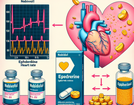 Effet du nébivolol sur la fréquence cardiaque lors de la prise d'éphédrine