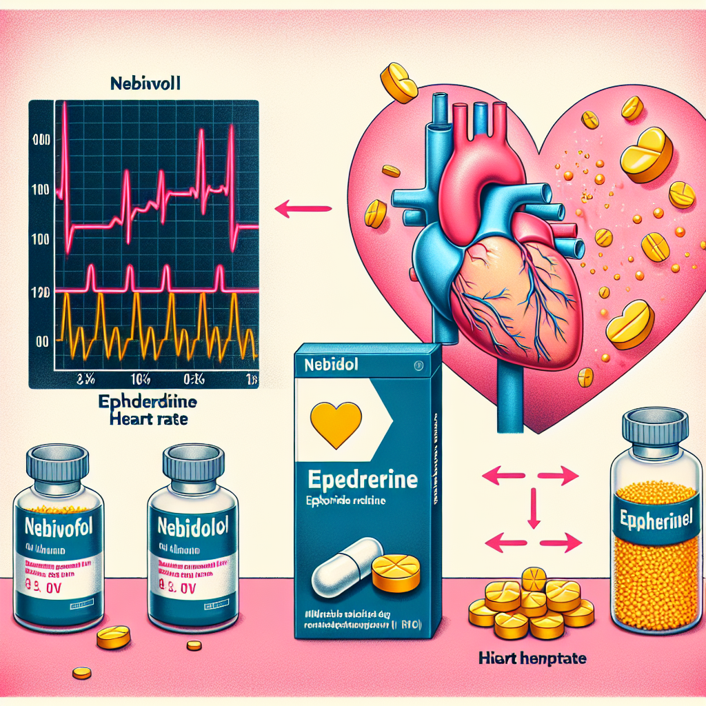 Effet du nébivolol sur la fréquence cardiaque lors de la prise d'éphédrine