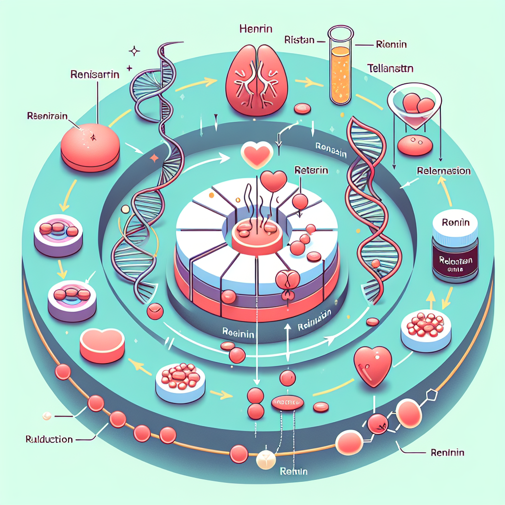 Effet du telmisartan sur la régulation de la production de rénine