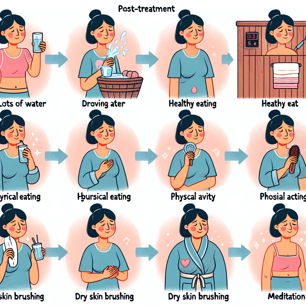 Nettoyage corporel post-cure : fonctionnement