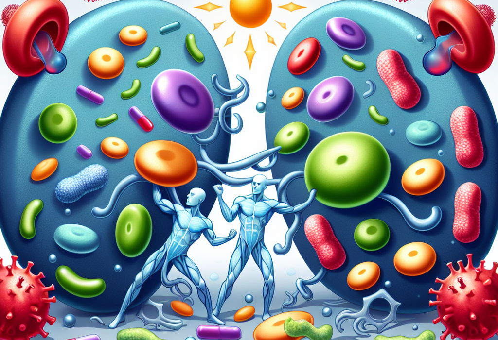 La réponse immunitaire de l'organisme dépend de l'apport en vitamines.