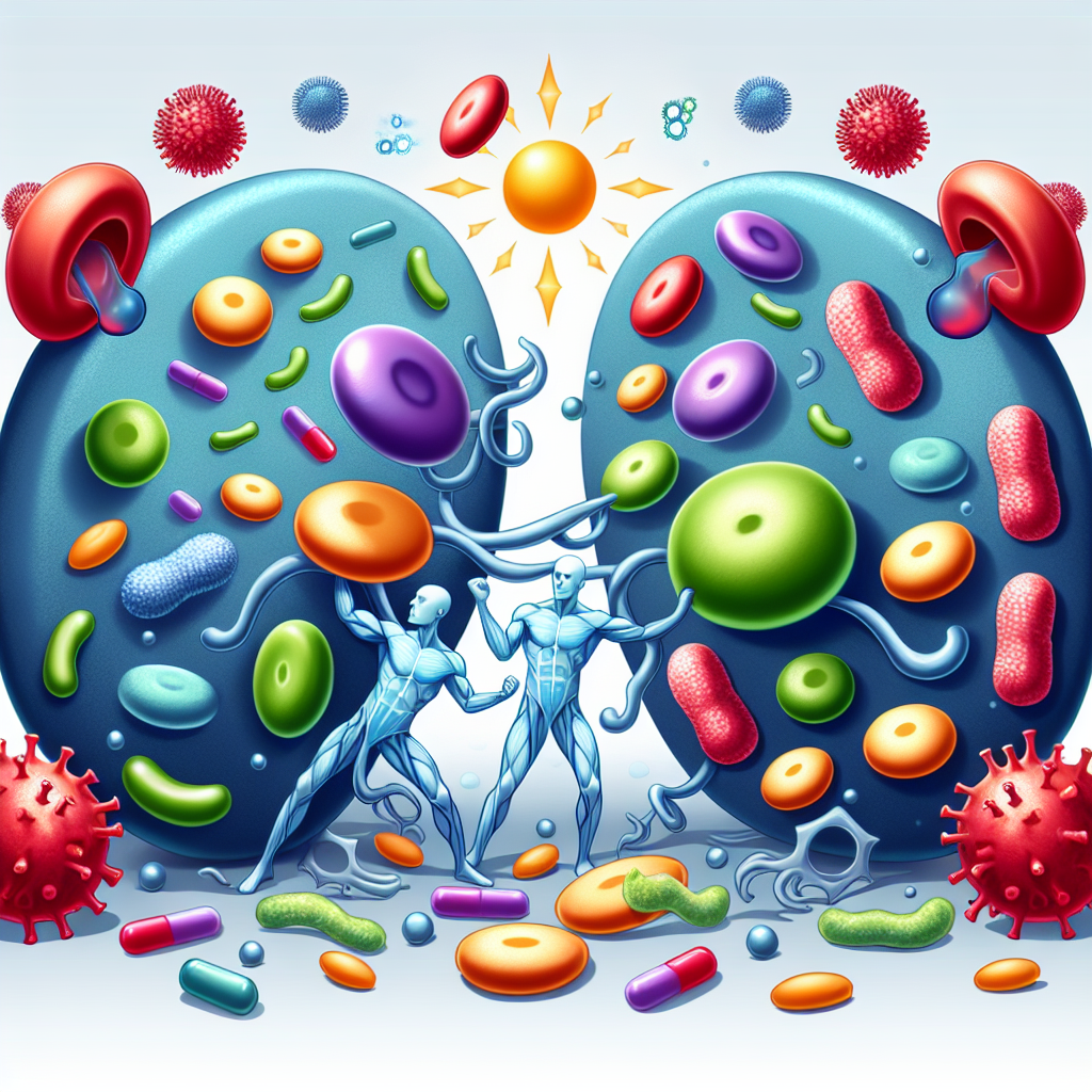 La réponse immunitaire de l'organisme dépend de l'apport en vitamines.