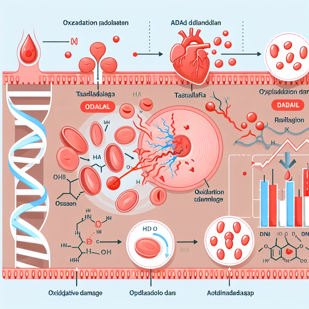Tadalafil et effet sur la réduction des dommages oxydatifs de l'ADN